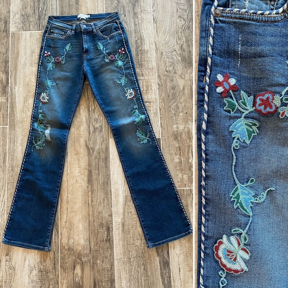 {MM Vintage} Embroidered Jeans | sz 29 - Picture 2 of 10